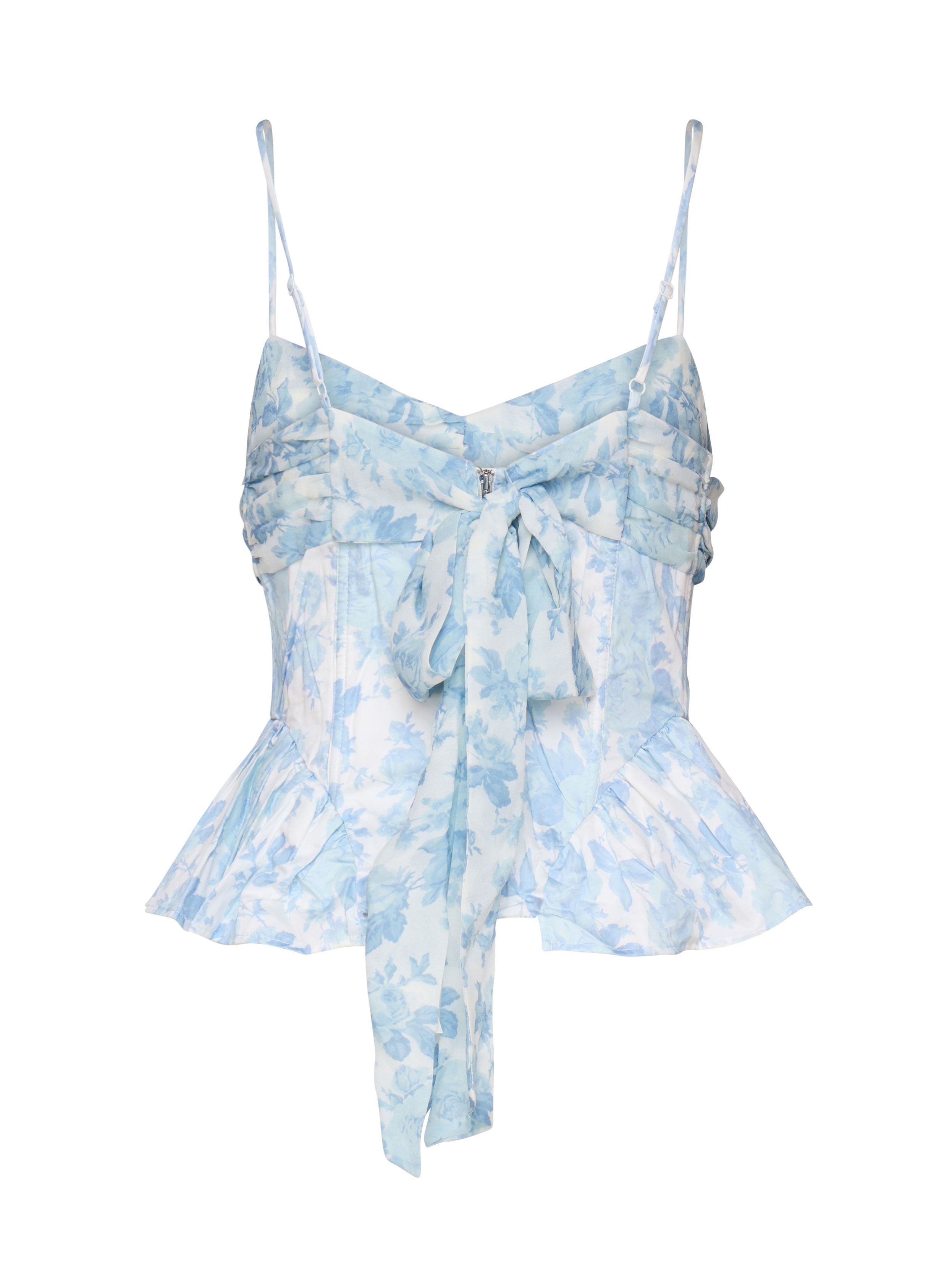 For Love & Lemons Top Blue