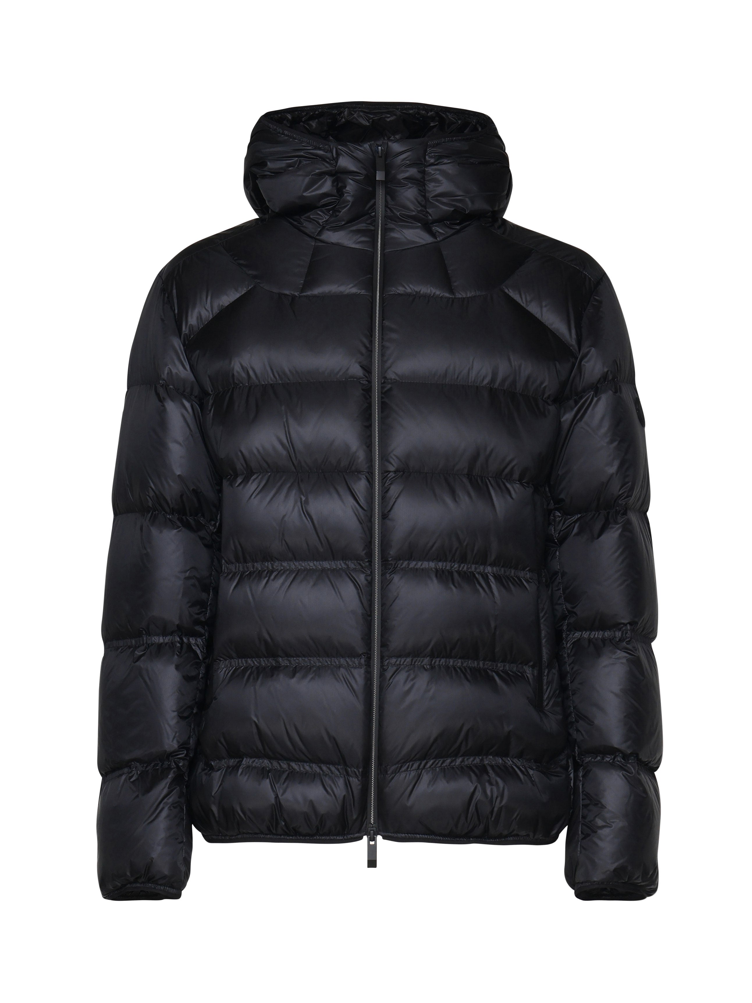 Moncler Coats Blue Polyamide/nylon