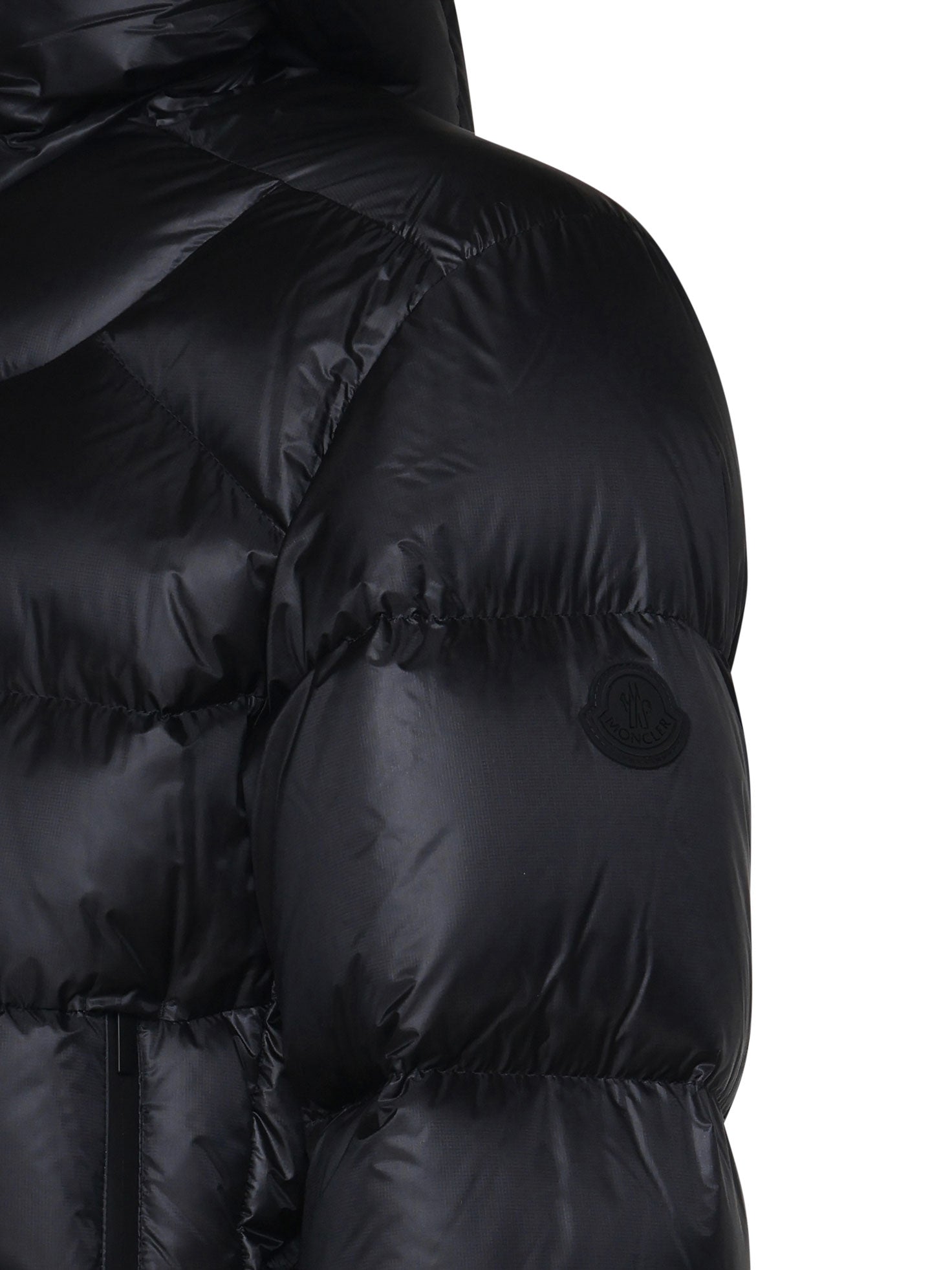 Moncler Coats Blue Polyamide/nylon