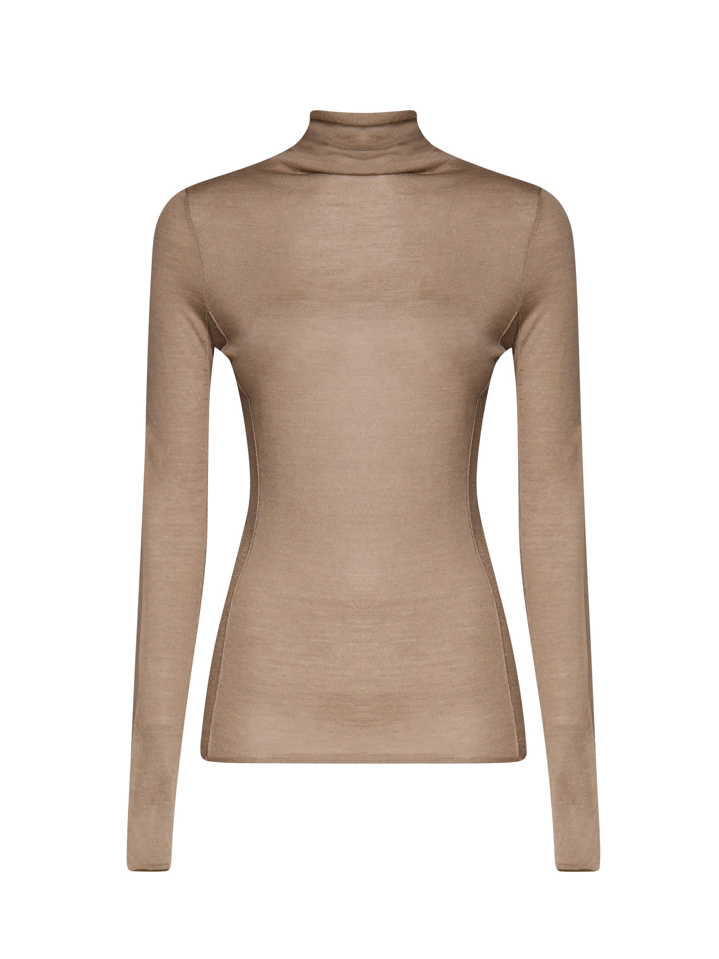 Pinko Sweaters Beige Cotton