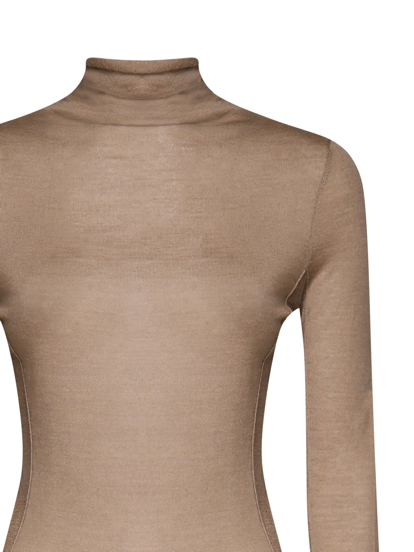 Pinko Sweaters Beige Cotton