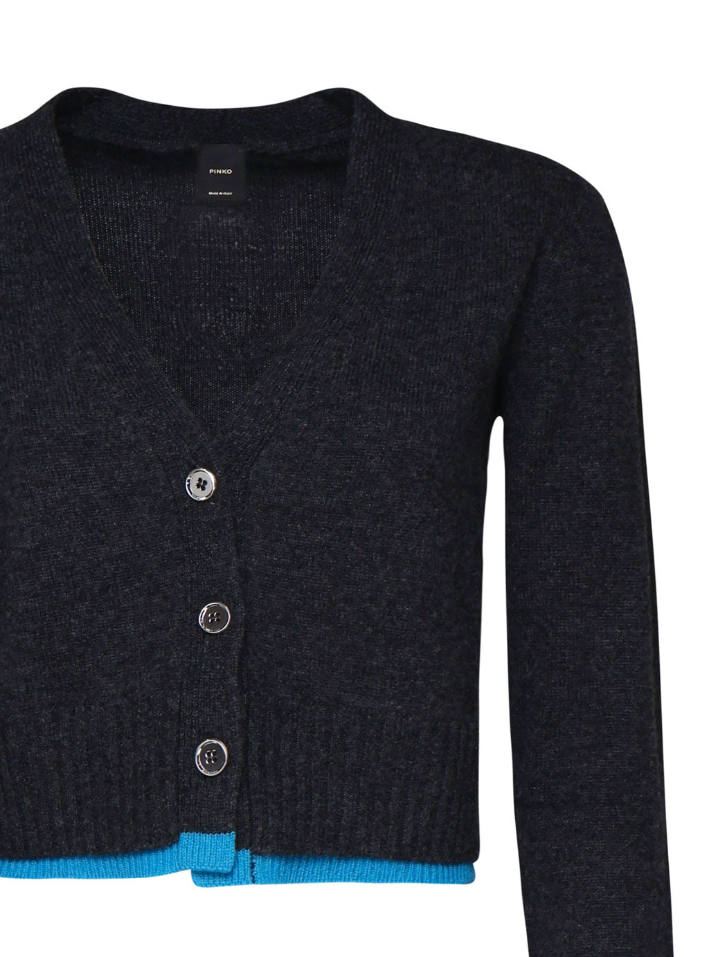 Pinko Sweaters Navy, Light Blue Wool