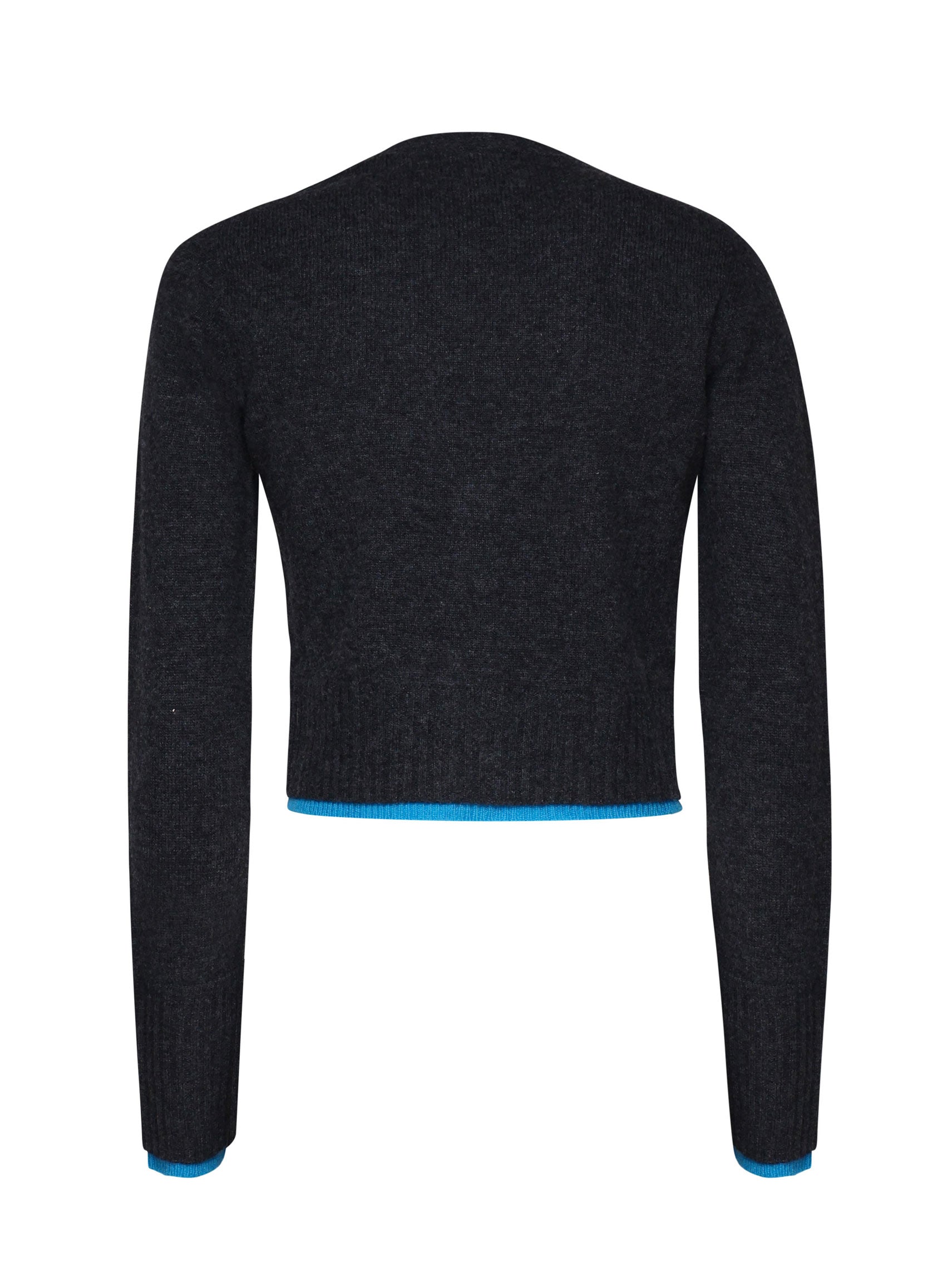 Pinko Sweaters Navy, Light Blue Wool