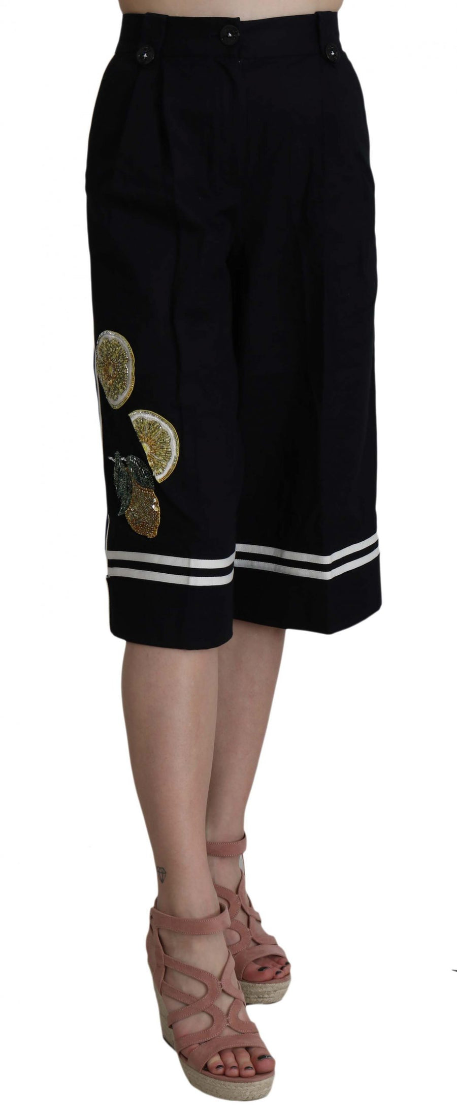 Dolce & Gabbana 99% Cotton trousers in black