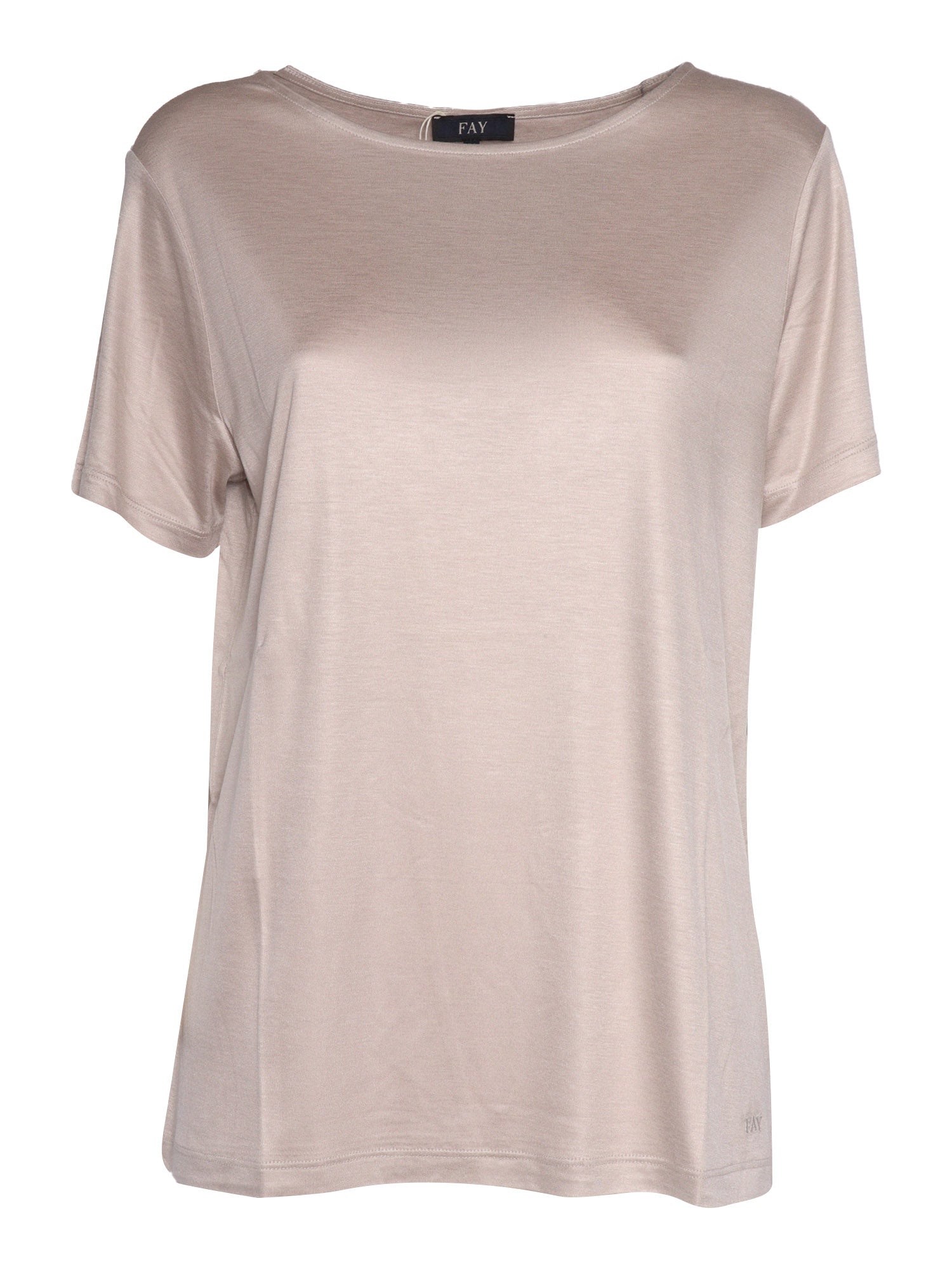 SHORT SLEEVE SHIRT White Viscose Elastane Sleeves T-shirt