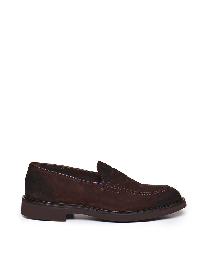 Doucals Flat Shoes Purple Velvet