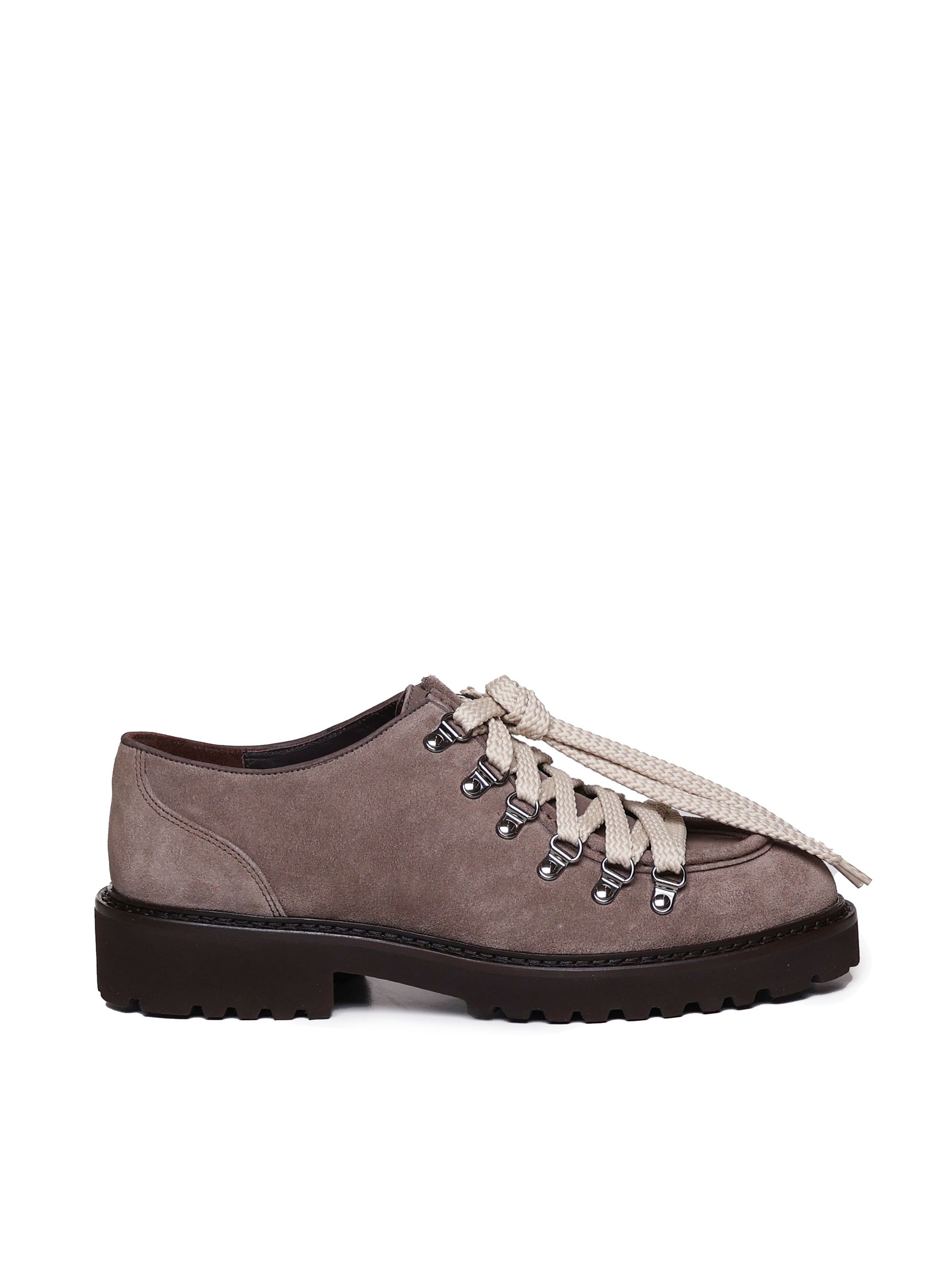 Doucals Flat Shoes Brown Suede