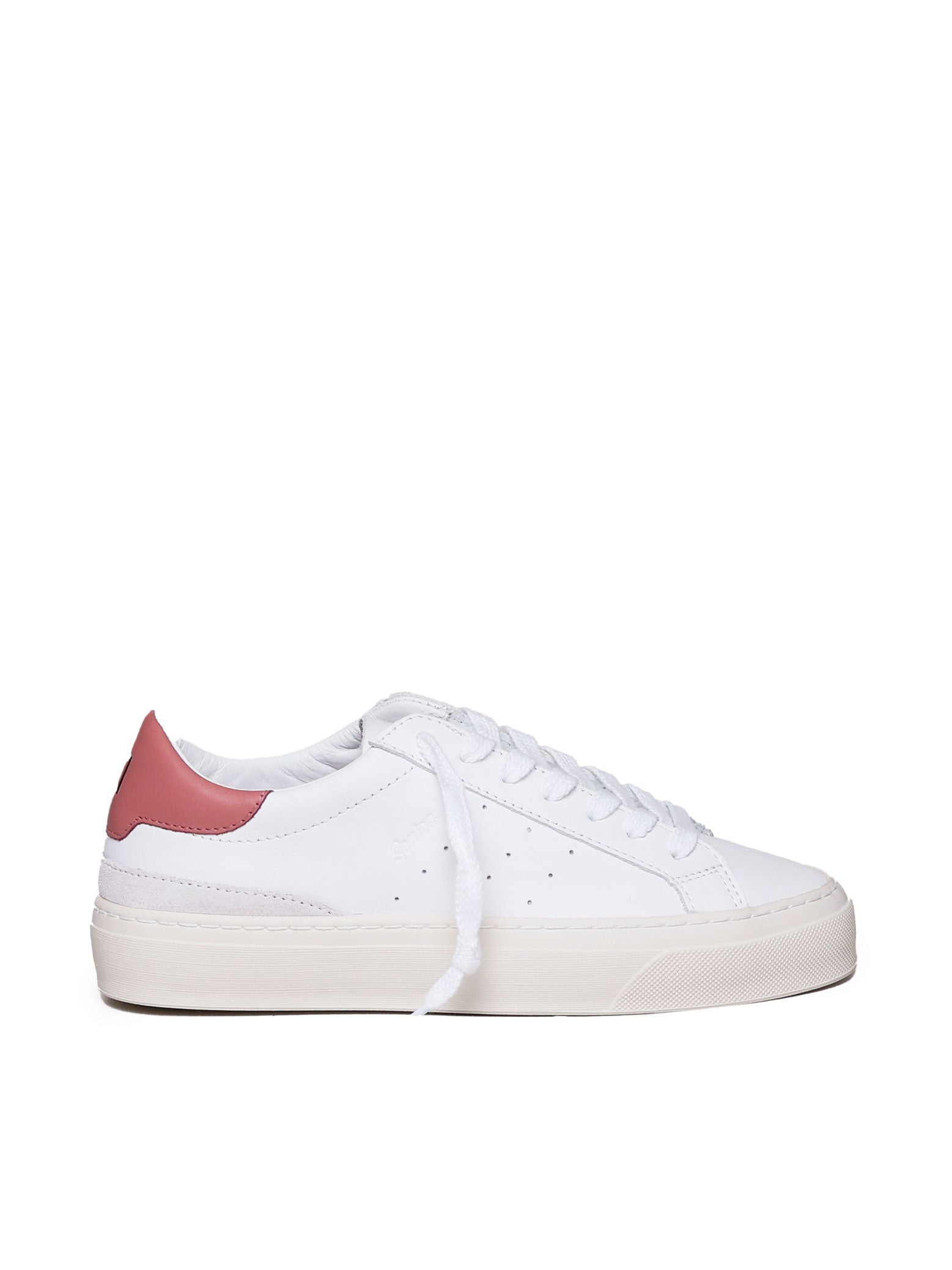 D.a.t.e. Sneakers White-pink Calfskin