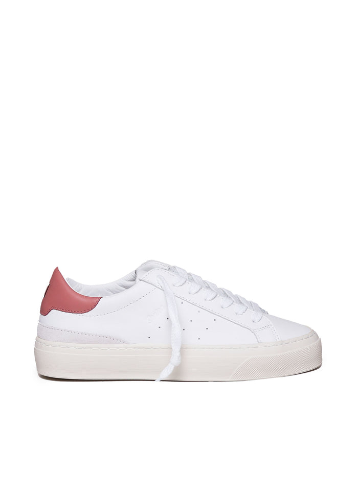D.a.t.e. Sneakers White-pink Calfskin