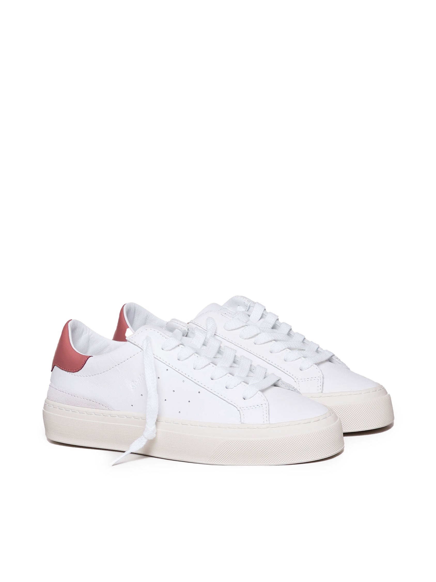 D.a.t.e. Sneakers White-pink Calfskin
