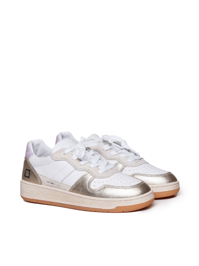 D.a.t.e. Sneakers White-platinum Calfskin