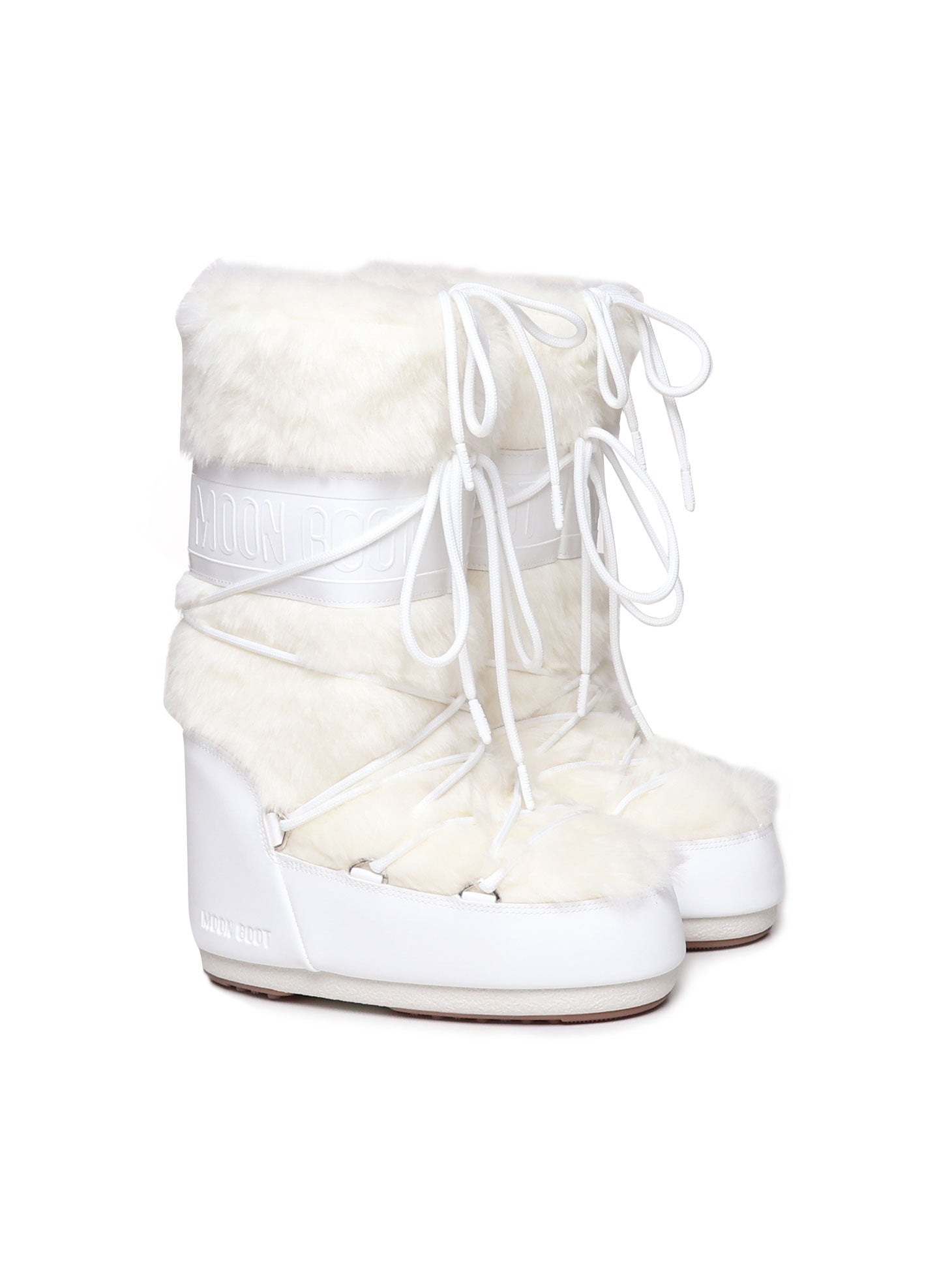 Moon Boot White Modacrilyc - Polyester Pvc