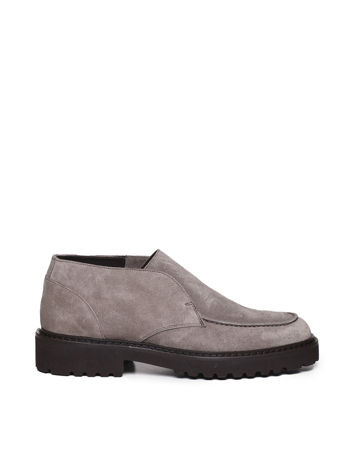 Doucals Flat Shoes Beige Suede