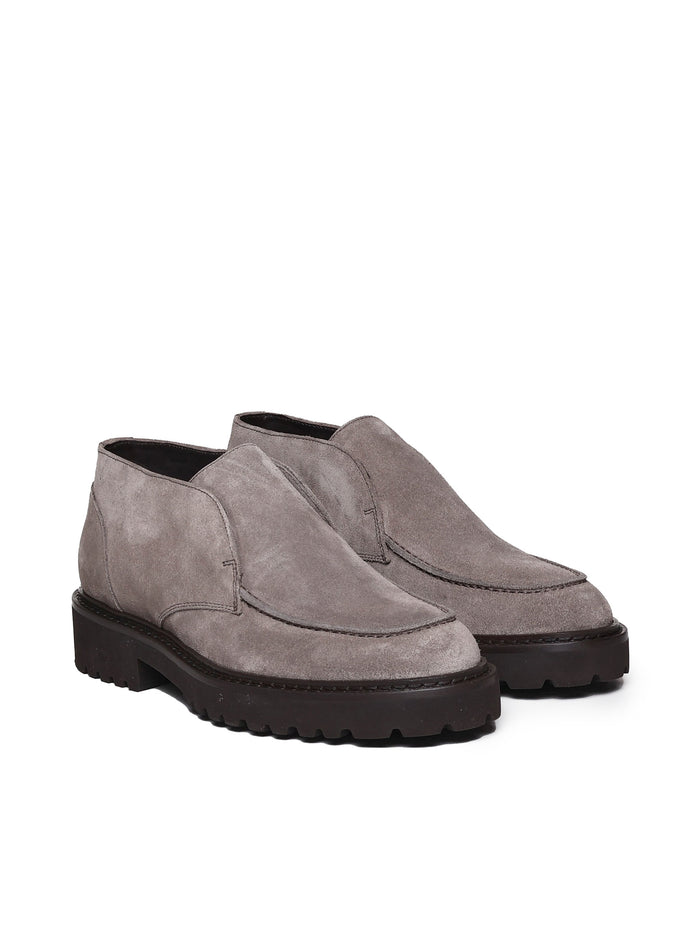 Doucals Flat Shoes Beige Suede