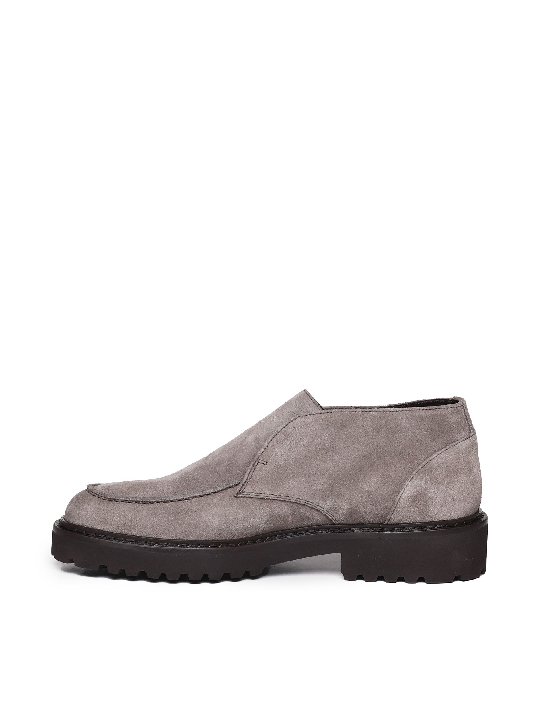 Doucals Flat Shoes Beige Suede