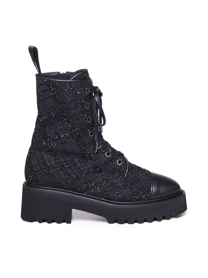 Aquazzura Boots Black Fabric