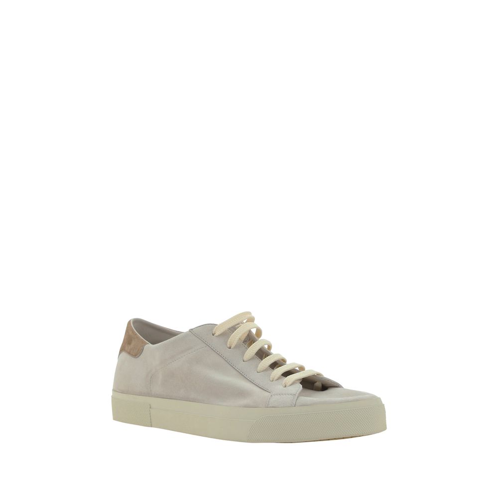 Brunello Cucinelli Upper: 100% Calf Leather Bos Taurus; Sole: 100% Rubber sneaker in white — view 2