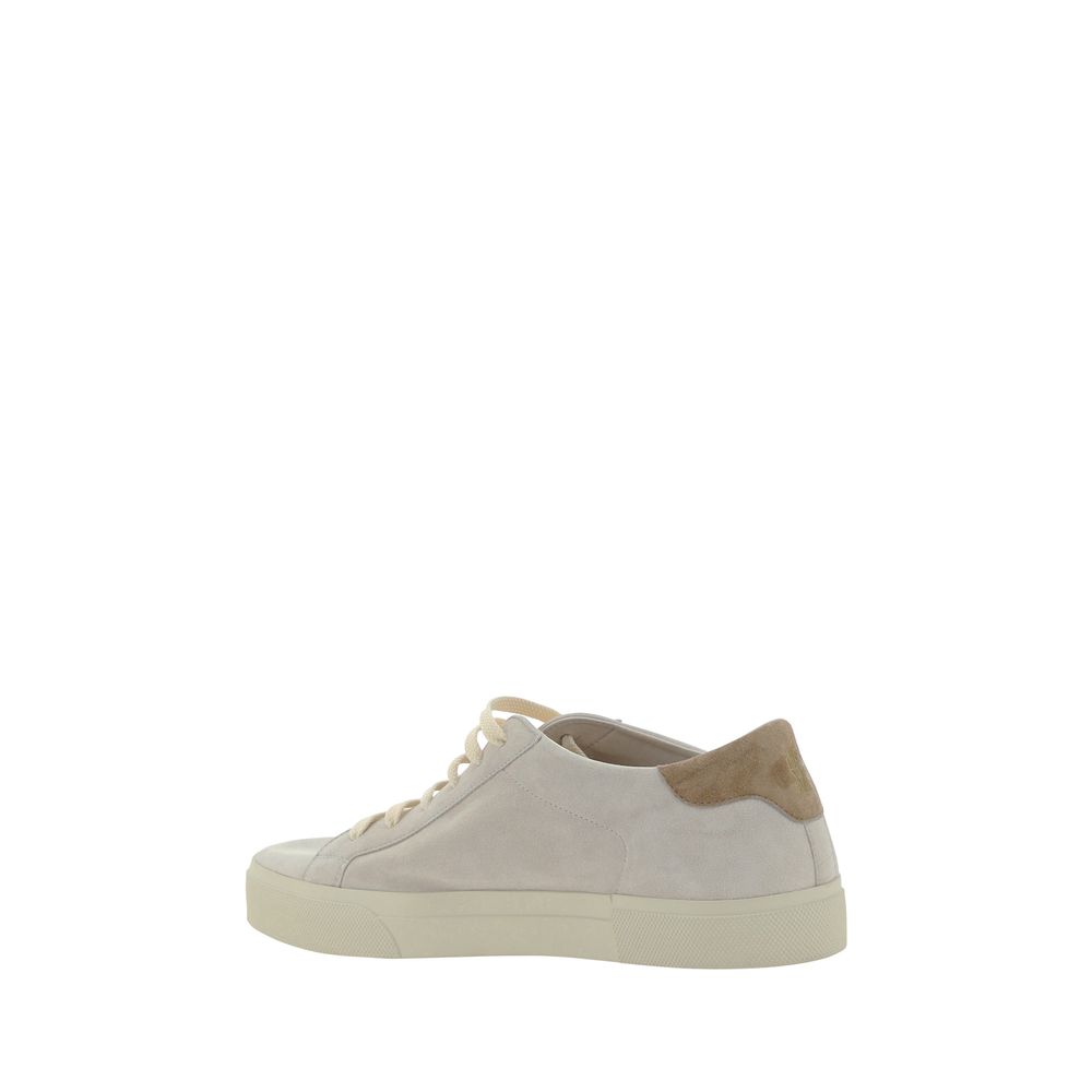 Brunello Cucinelli Upper: 100% Calf Leather Bos Taurus; Sole: 100% Rubber sneaker in white — view 3
