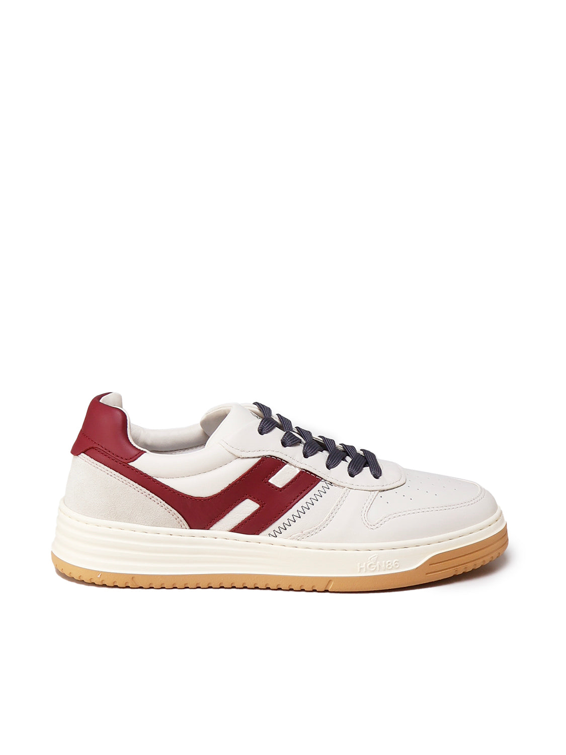 Hogan Sneakers White, Bordeaux