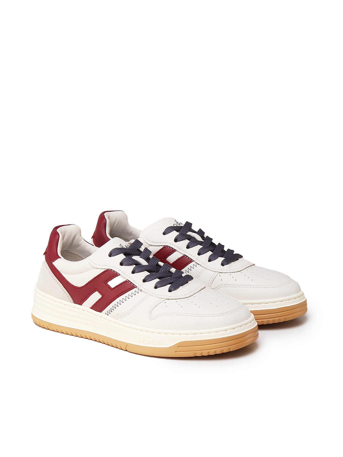 Hogan Sneakers White, Bordeaux
