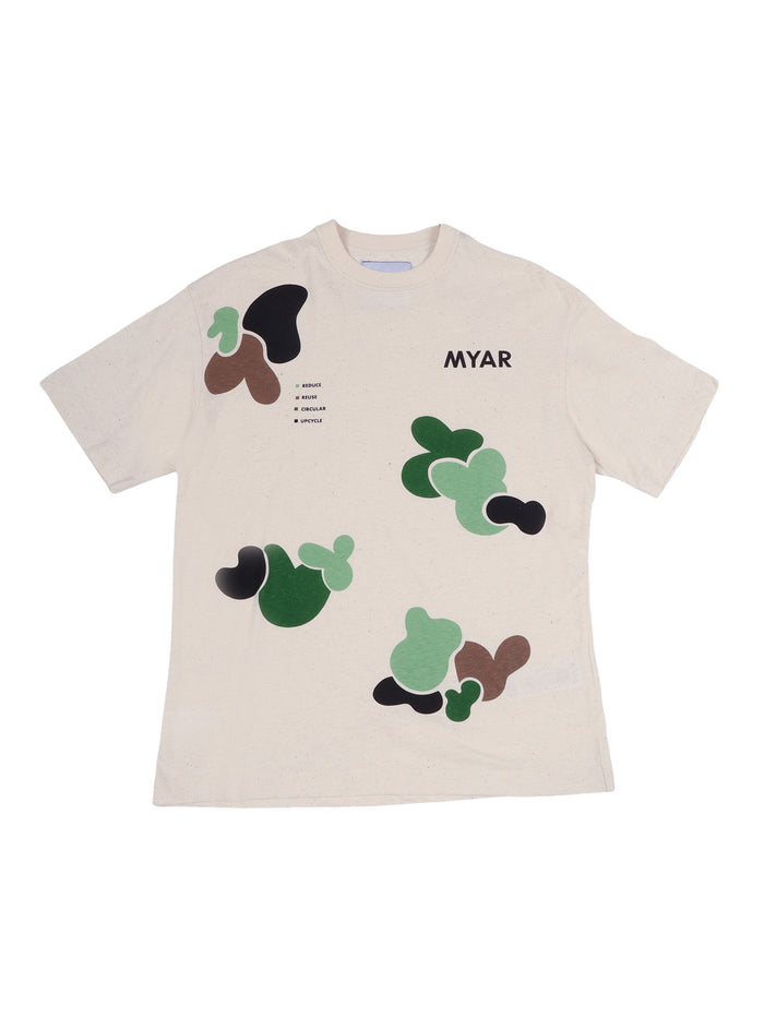 Myt59u T-Shirt Cream Cotton Short Sleeves