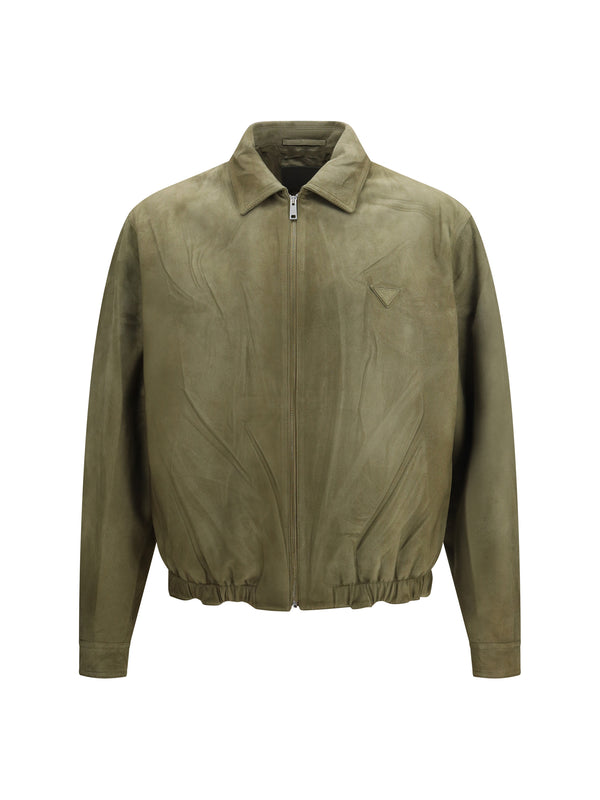 Prada 100% Lamb Ovis Aries jacket in green