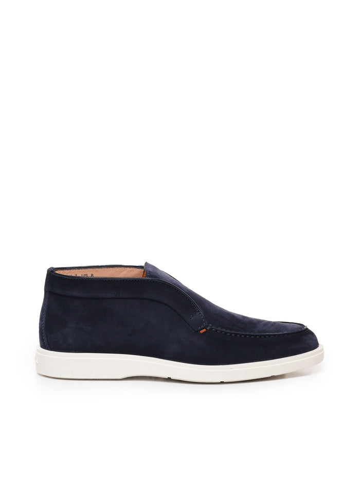Santoni Flat Shoes New Tisana Chiaro Nabuk