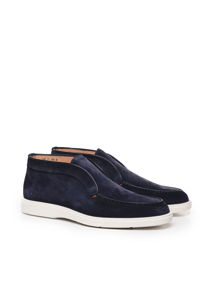 Santoni Flat Shoes New Tisana Chiaro Nabuk