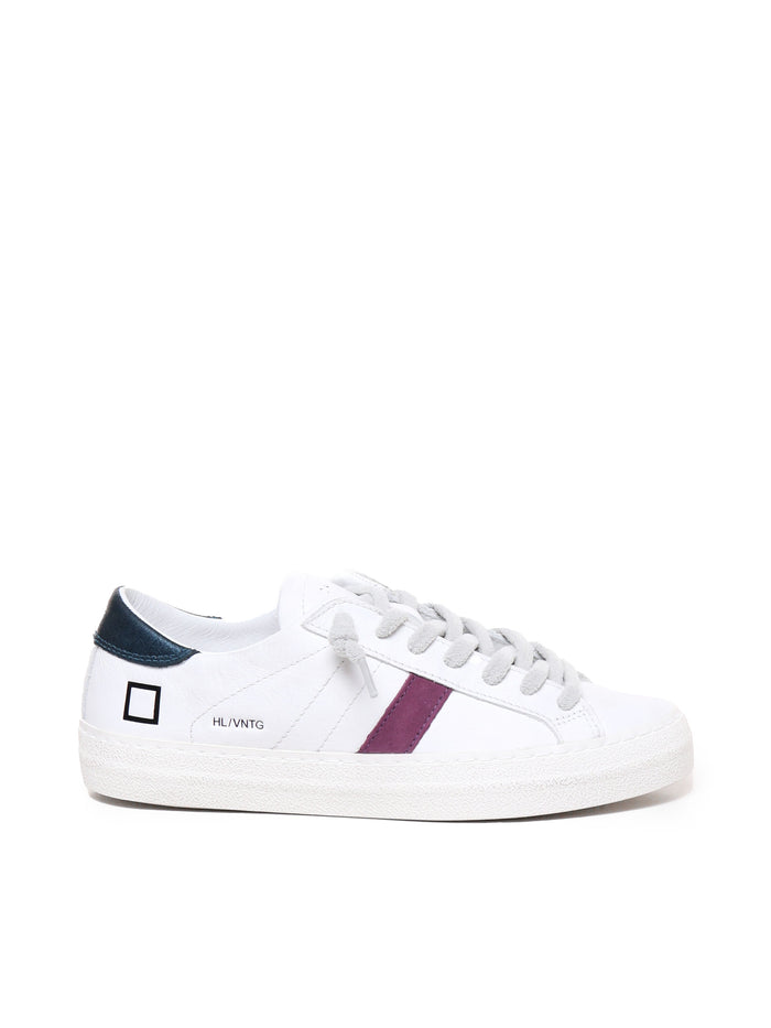 D.a.t.e. Sneakers White-petrol Calfskin