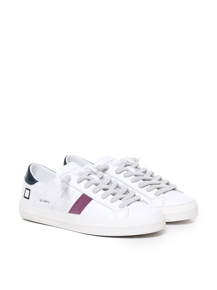 D.a.t.e. Sneakers White-petrol Calfskin