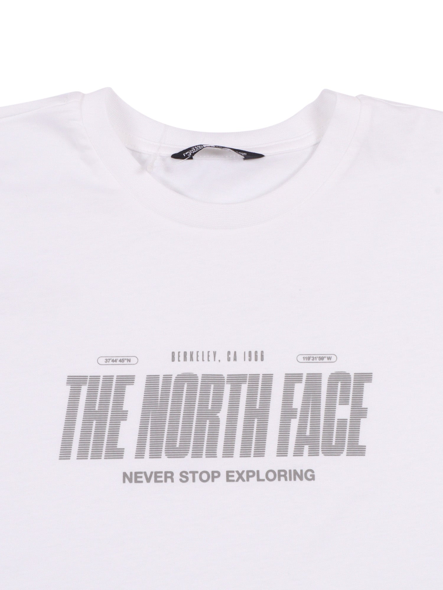 B Reflective Logo Relaxed Ss Tee Tnf White Cotton Short Sleeves T-shirt