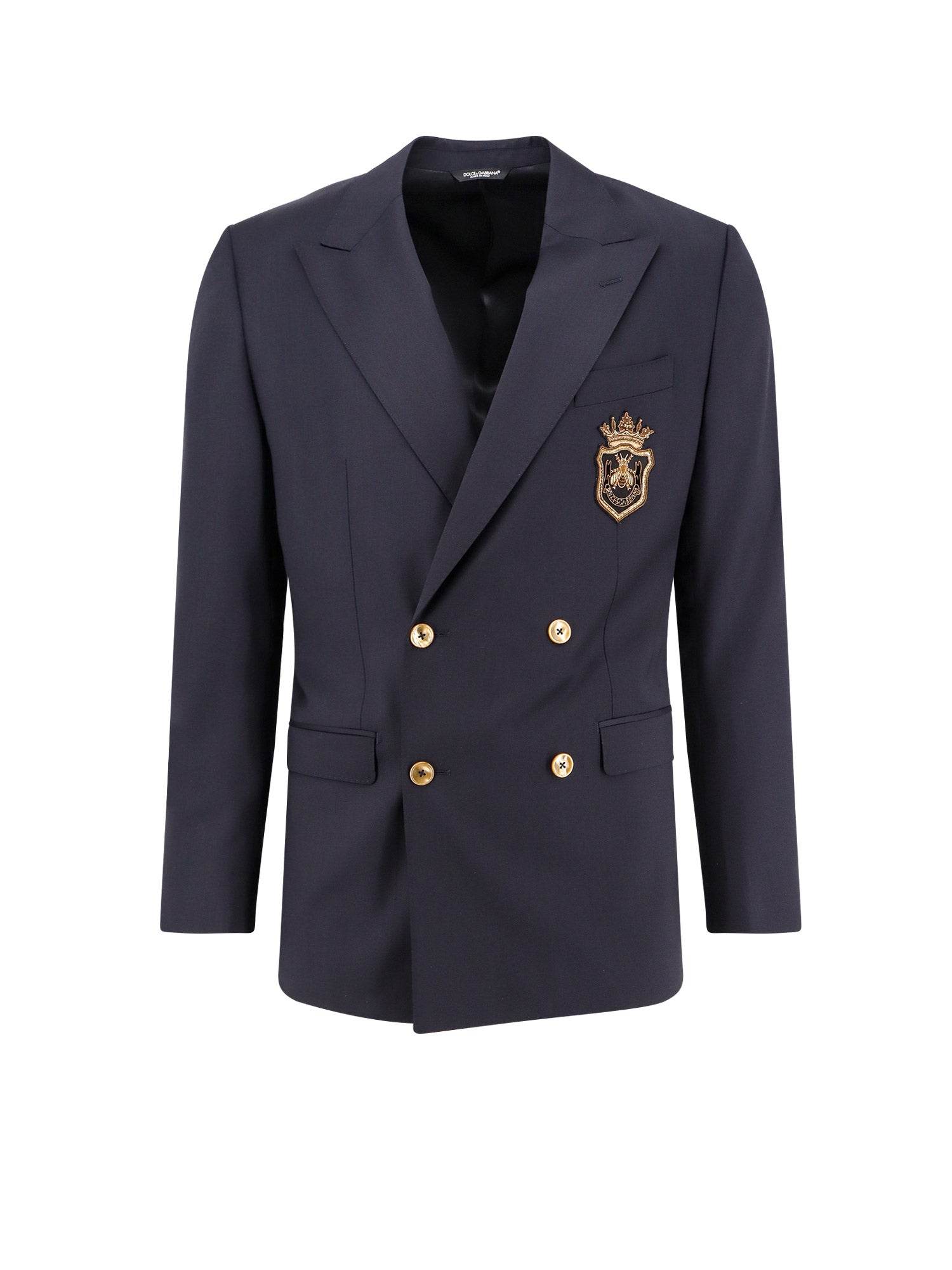 Dolce & Gabbana Clothing Blue Lana Vergine Elastan