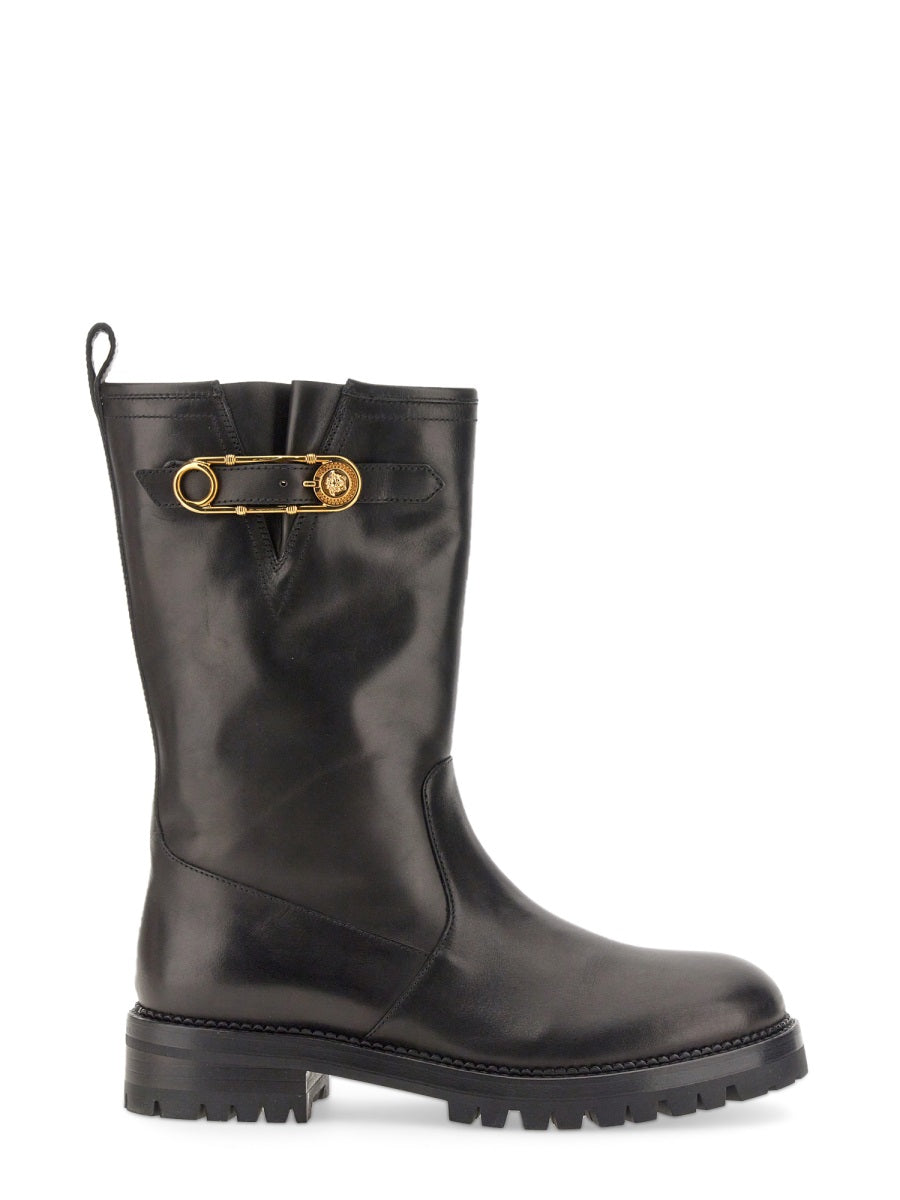 Safety Pin Boots Black Upper Material Unknown
