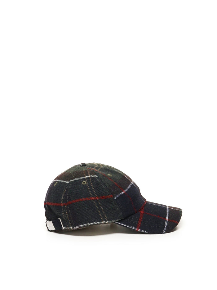 Barbour Hats Green Tartan Blenden Wool And Cotton