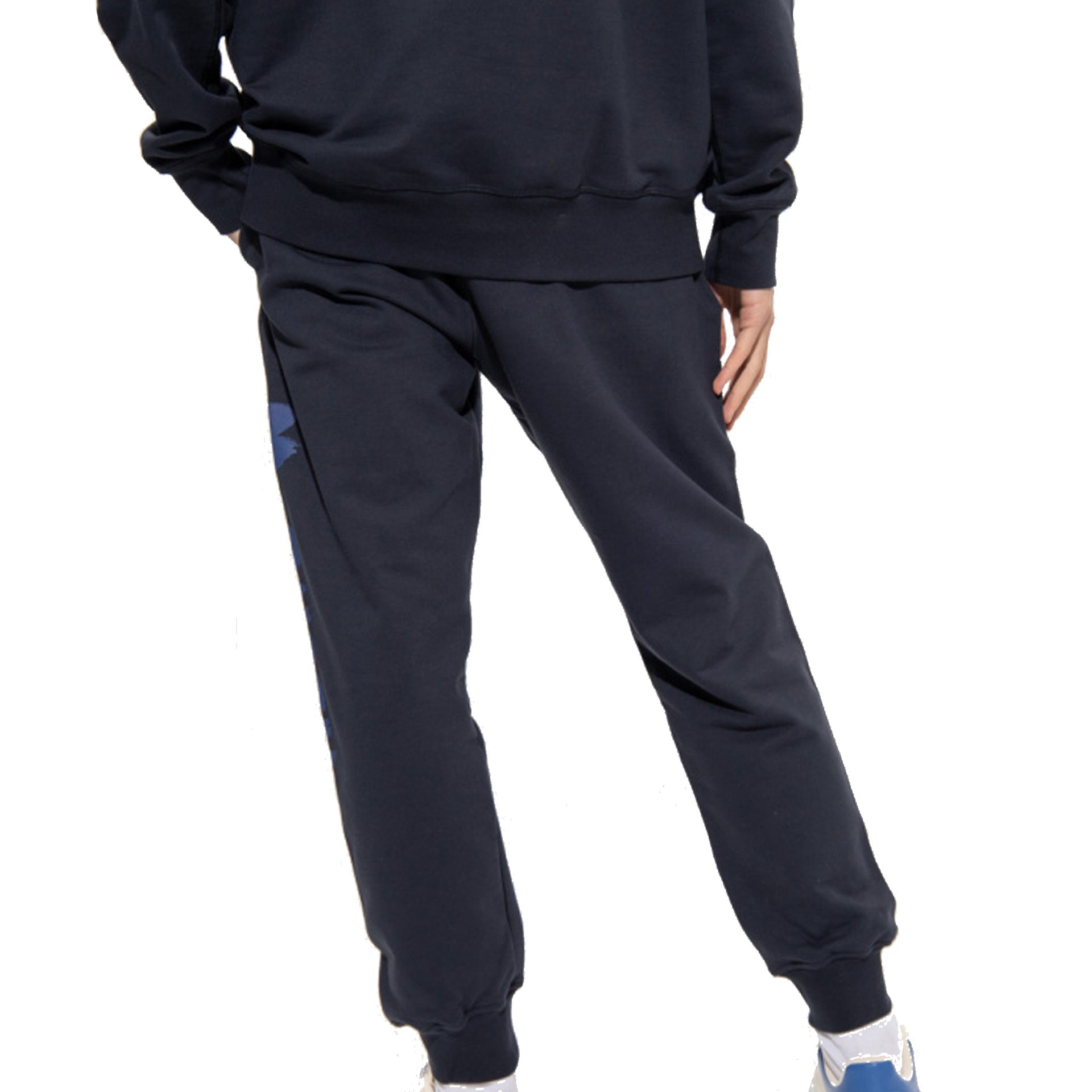 Alexander Mcqueen Cotton Logo Sweatpants Blue