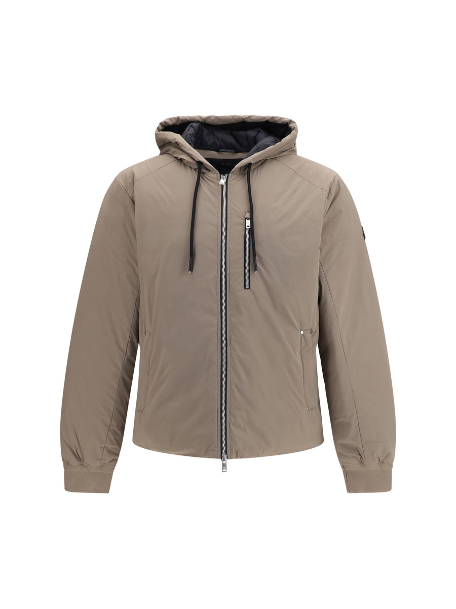Hooded Down Jacket Ashen