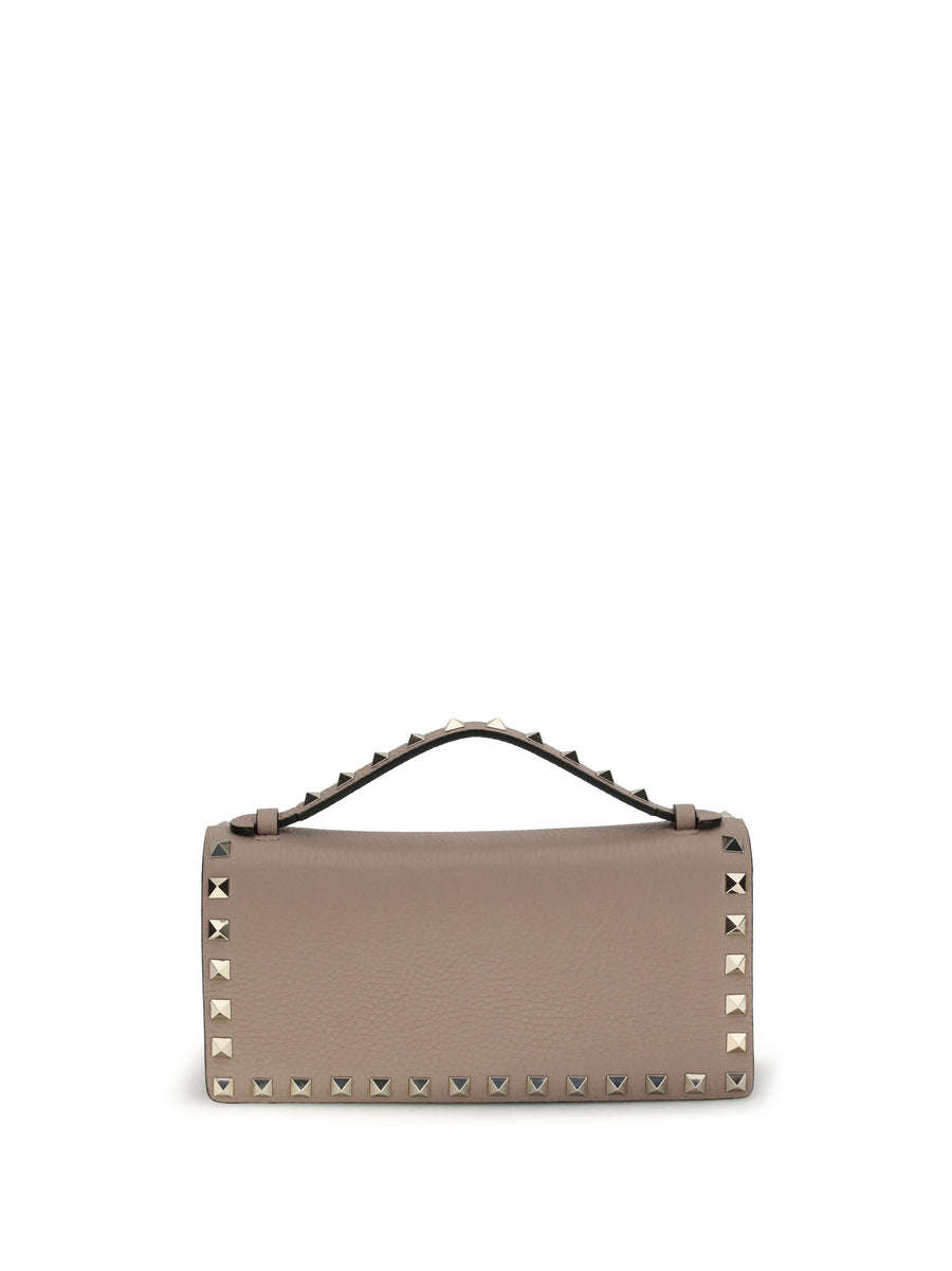 Valentino Garavani 100% calf leather wallet in beige