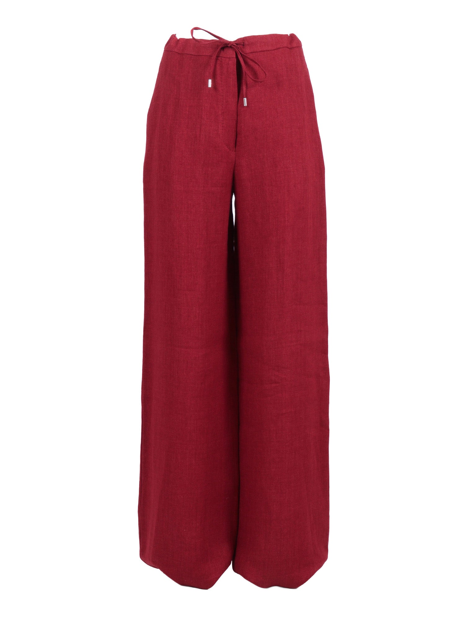 Trousers Red Linen