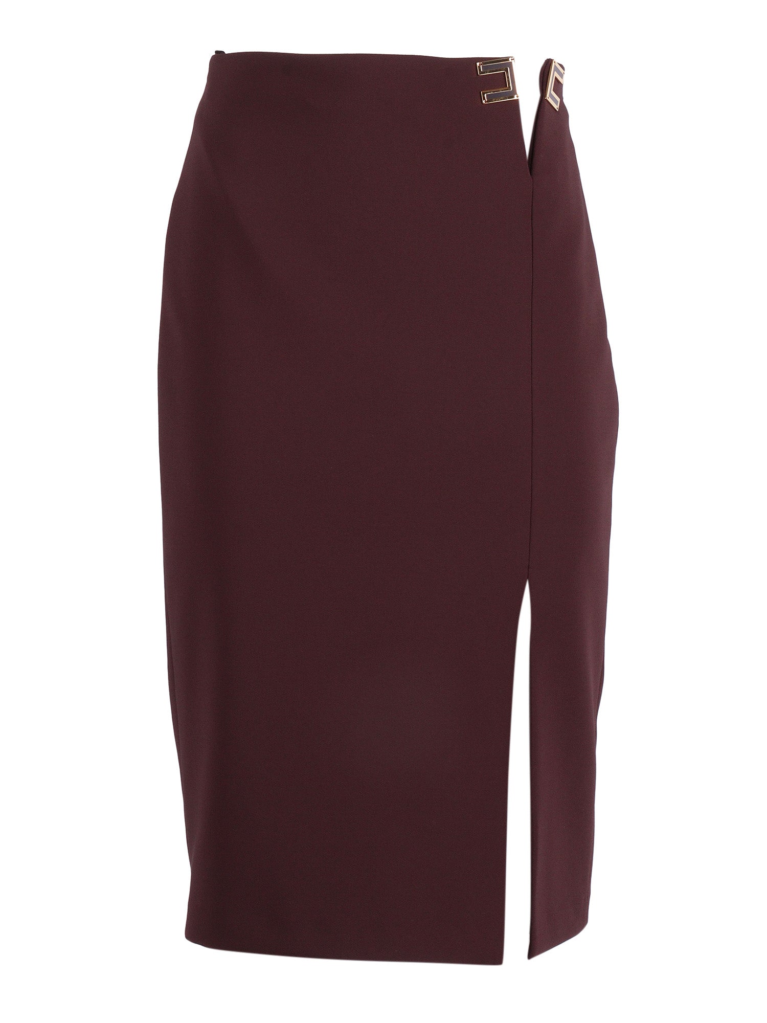 Skirt Brown Polyester Elastane