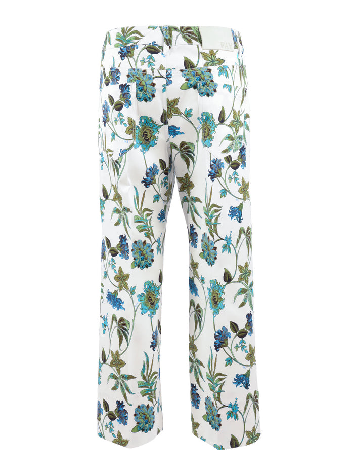 PANTS White Cotton Elastane