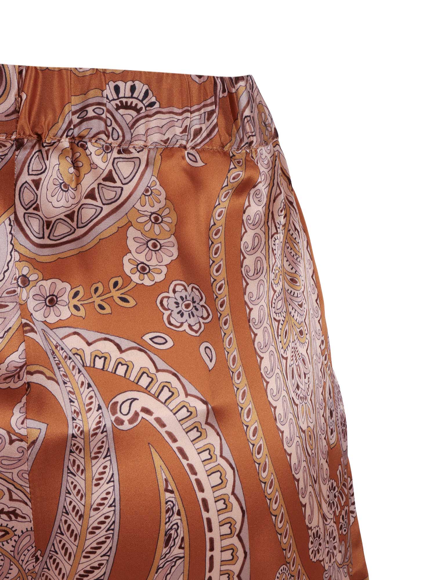 Trousers Beige Silk Pant