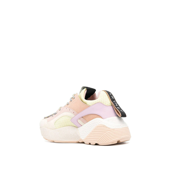 Eclypse Colourblock Sneakers Pink Faux Leather