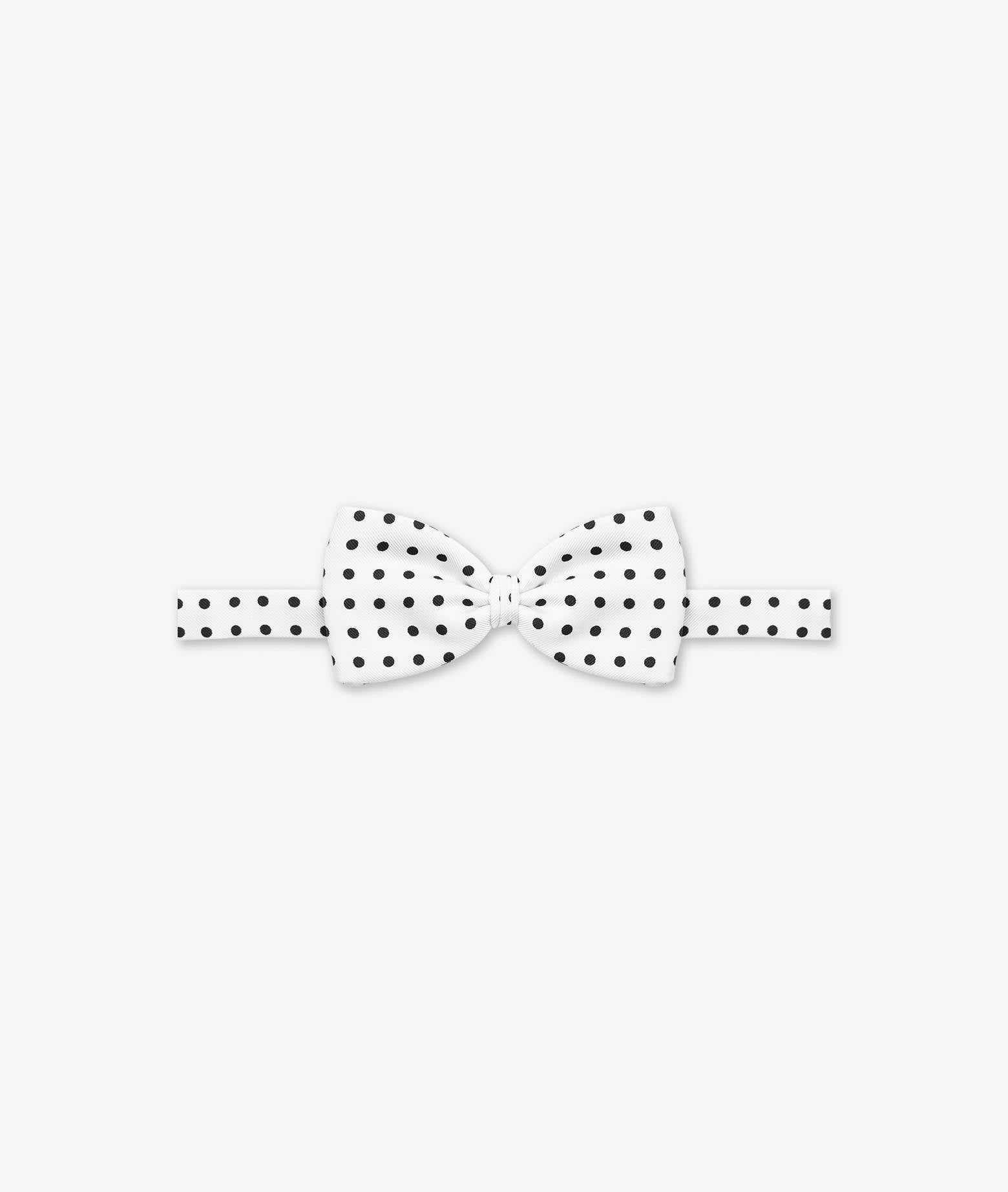 Bow Tie Popping White Printed