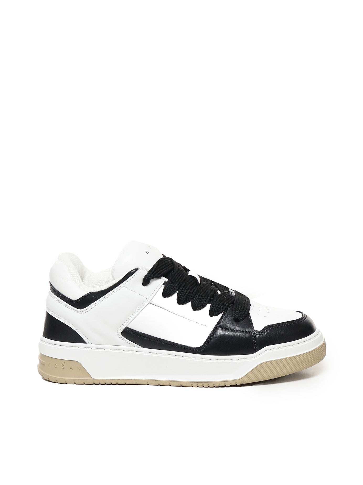 Hogan Sneakers White, Black Suede