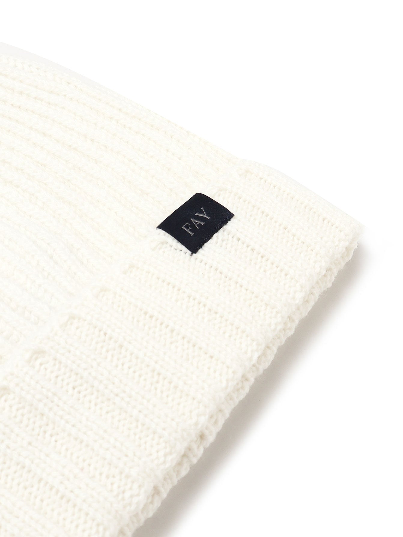 Fay Hats White Milk Wool