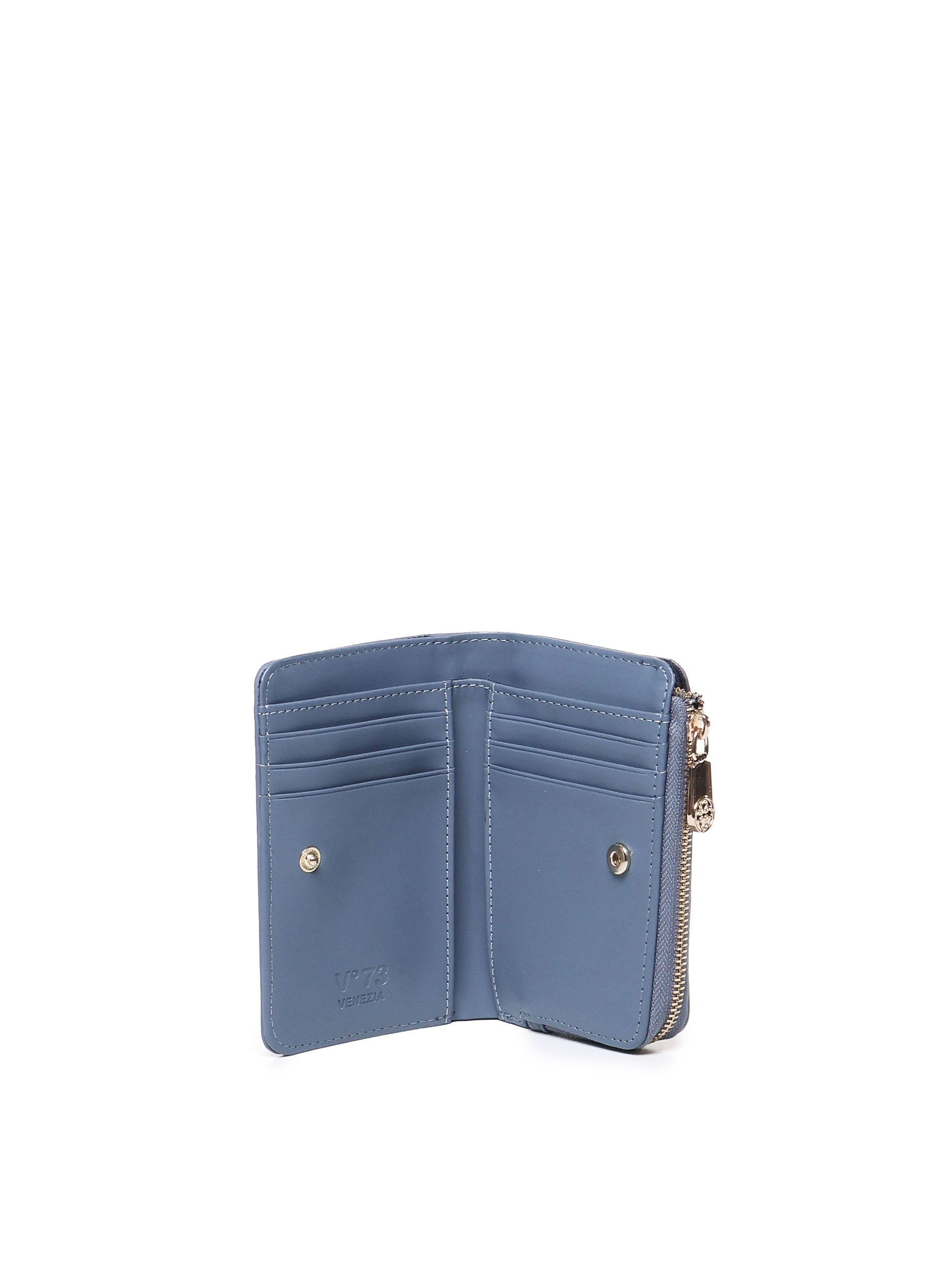 V° 73 Wallets Avion Blue Ecoleather