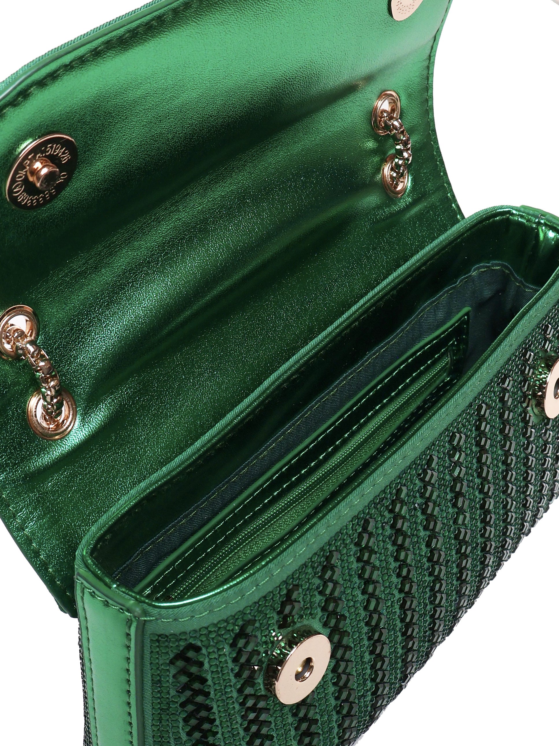 V° 73 Bags Green Sequins