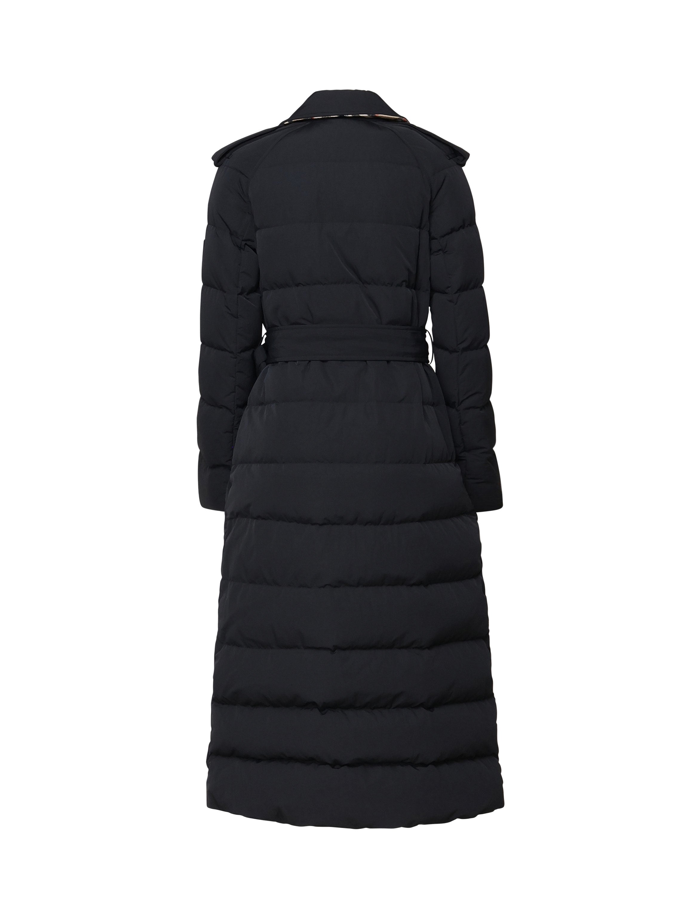 Burberry Coats Black Polyamide (nylon)