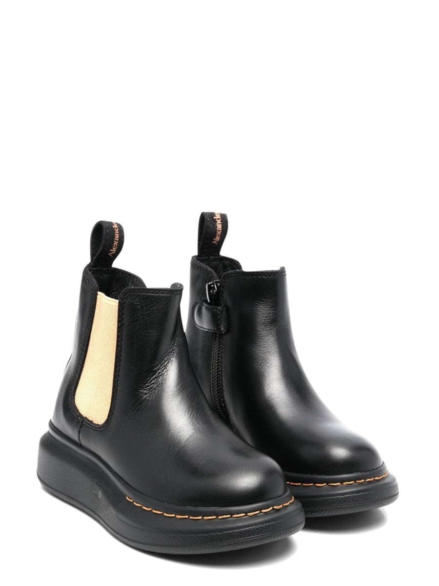 Ankle Boots Black Calf Leather