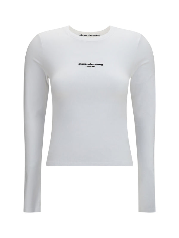 Logo T-Shirt White Cotton; Elastane T-shirts
